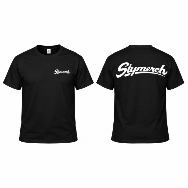 V4 Signature Black Tee / White Logo